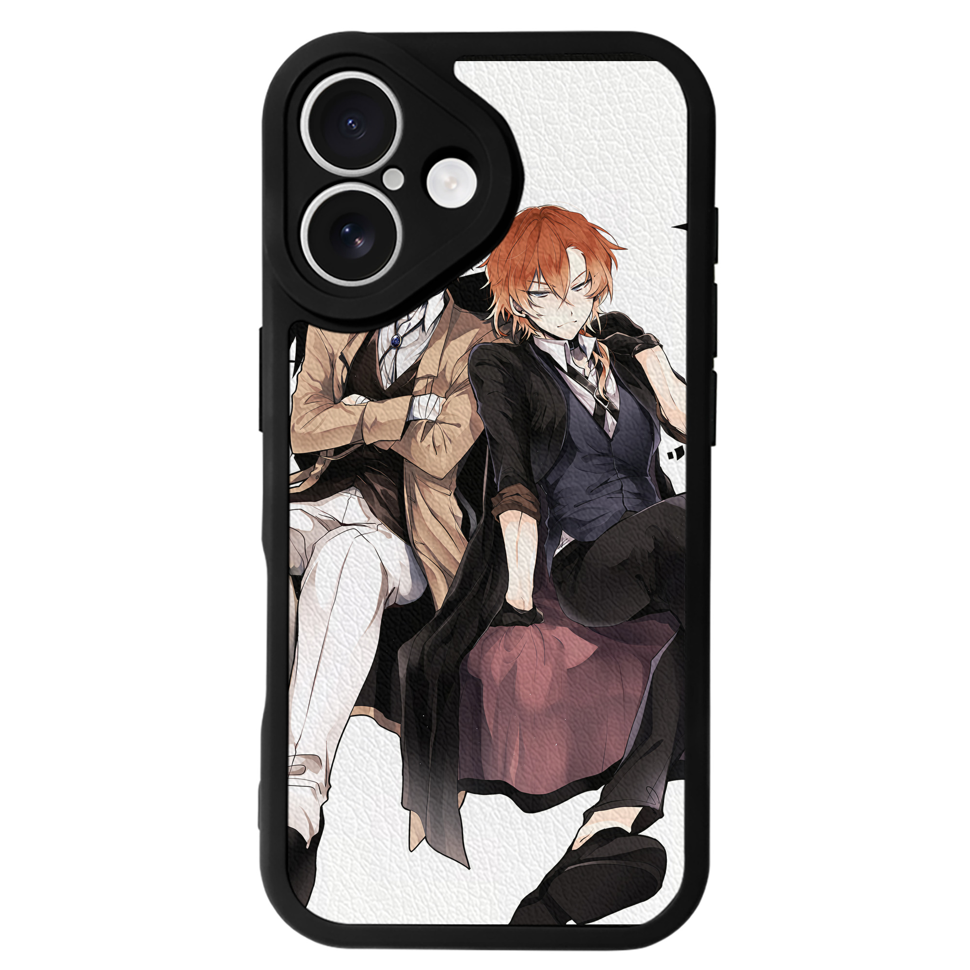 （画像用） 文豪ストレイドッグス Bungo Stray Dogs 【iPhone 16シリーズ対応】シリコンスマホケース（レザー調） 材質：シリコン